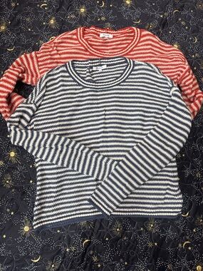 Madewell Navy & White Striped Sweater (and Red & White Striped Sweater)